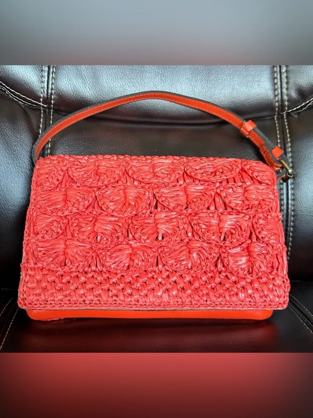 Patricia Nash leather Woven Handbag